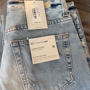 Ag Adriano Goldschmied Alexxis Straight Jeans - Light Blue